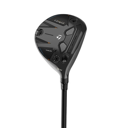 A product image of a TaylorMade Qi4D Fairway Wood on a white background