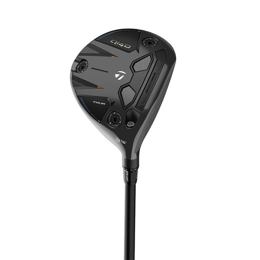 A product image of a TaylorMade Qi4D Fairway Wood on a white background