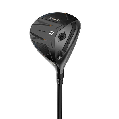 A product image of a TaylorMade Qi4D Fairway Wood on a white background