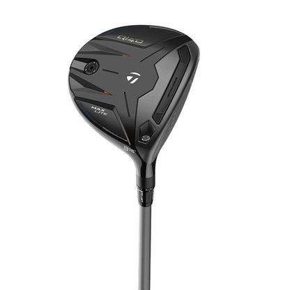 A product image of a TaylorMade Qi4D Fairway Wood on a white background