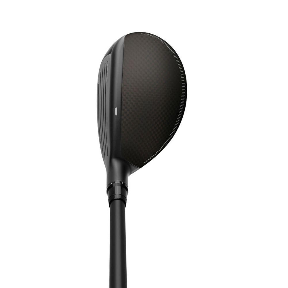 A product image of a TaylorMade Qi4D Hybrid on a white background