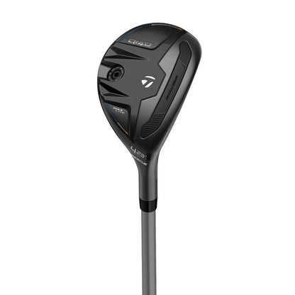 A product image of a TaylorMade Qi4D Hybrid on a white background