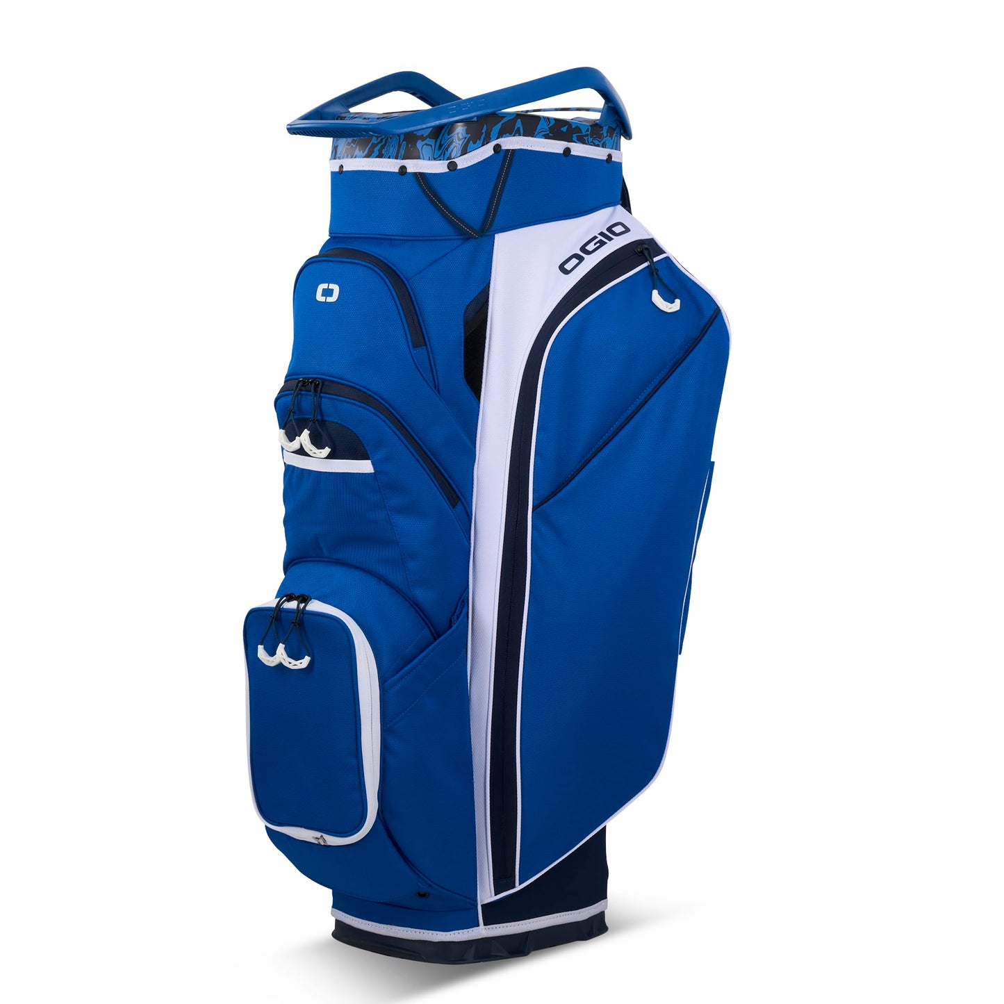 An image of a OGIO 2026 Woode Golf Cart Bag - Blue Sky on a white background