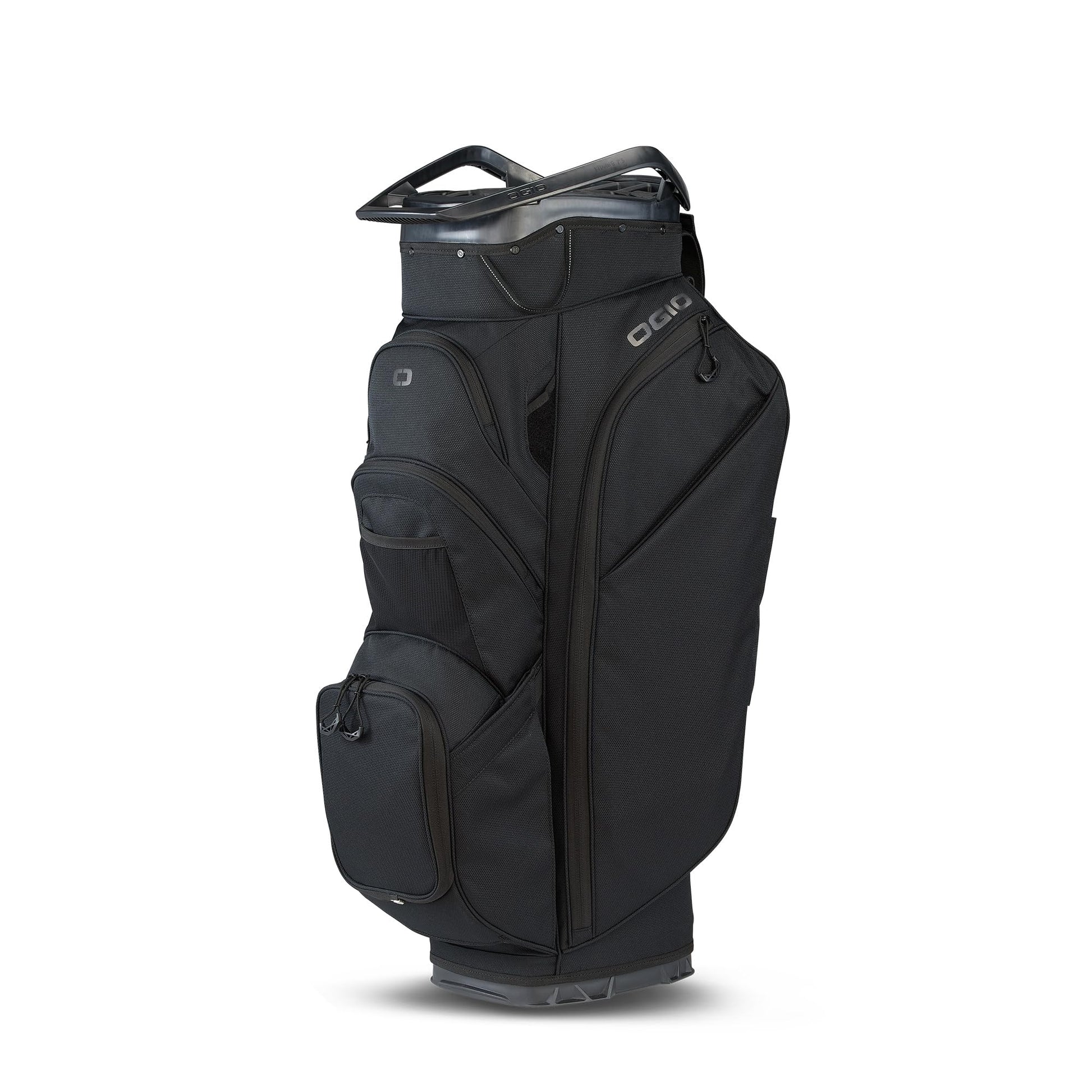 An image of a OGIO 2026 Woode Golf Cart Bag - Black on a white background