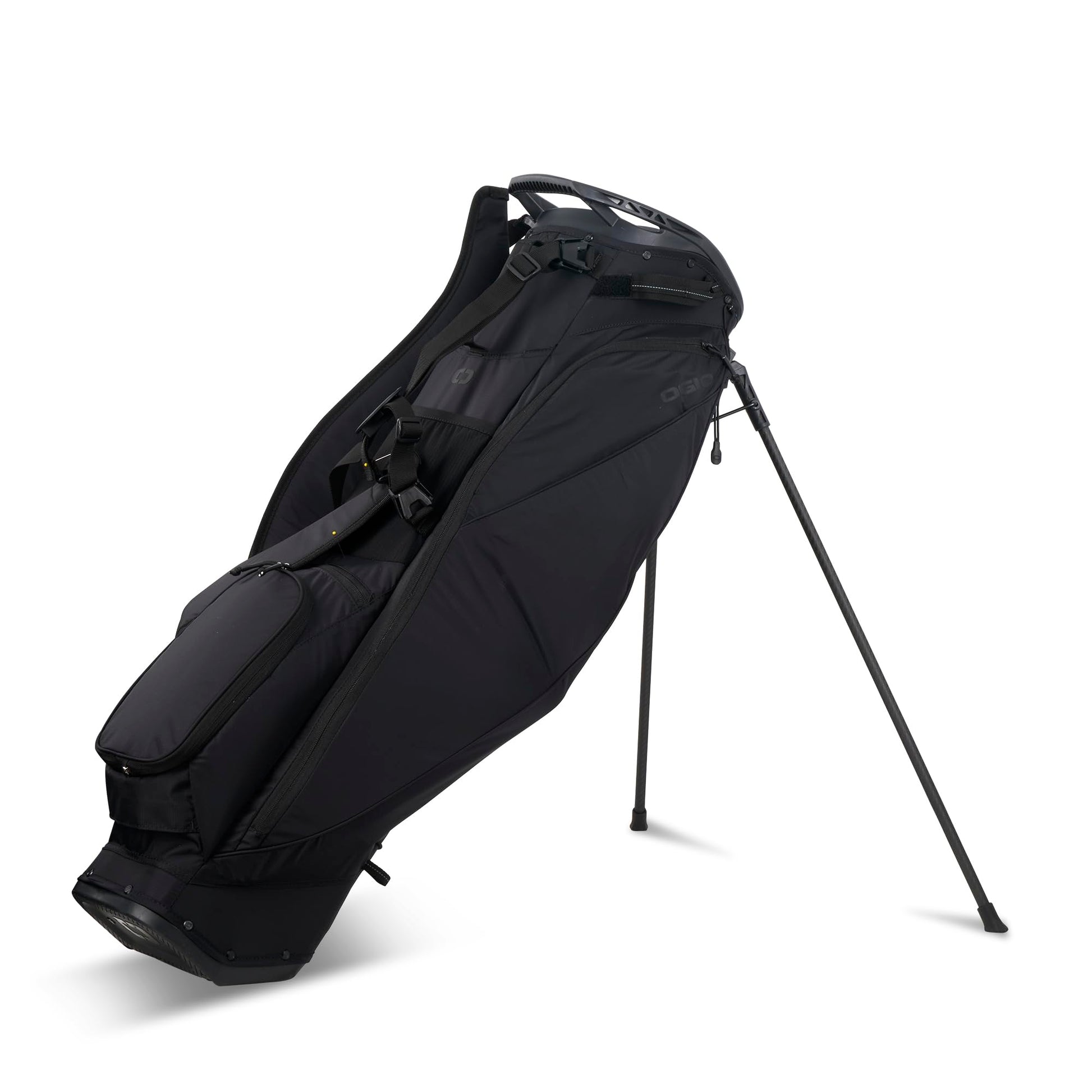 An image of a OGIO 2026 Featherlite Golf Stand Bag - Black on a white background
