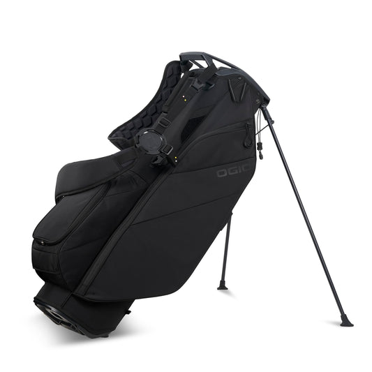 An image of a OGIO 2026 Fuse Golf Stand Bag - Black on a white background