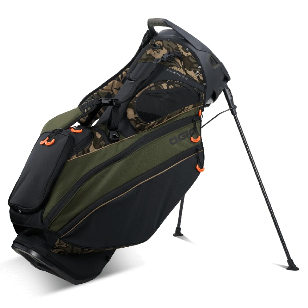 An image of a OGIO 2026 Silencer Hybrid Golf Stand Bag - Canopy on a white background