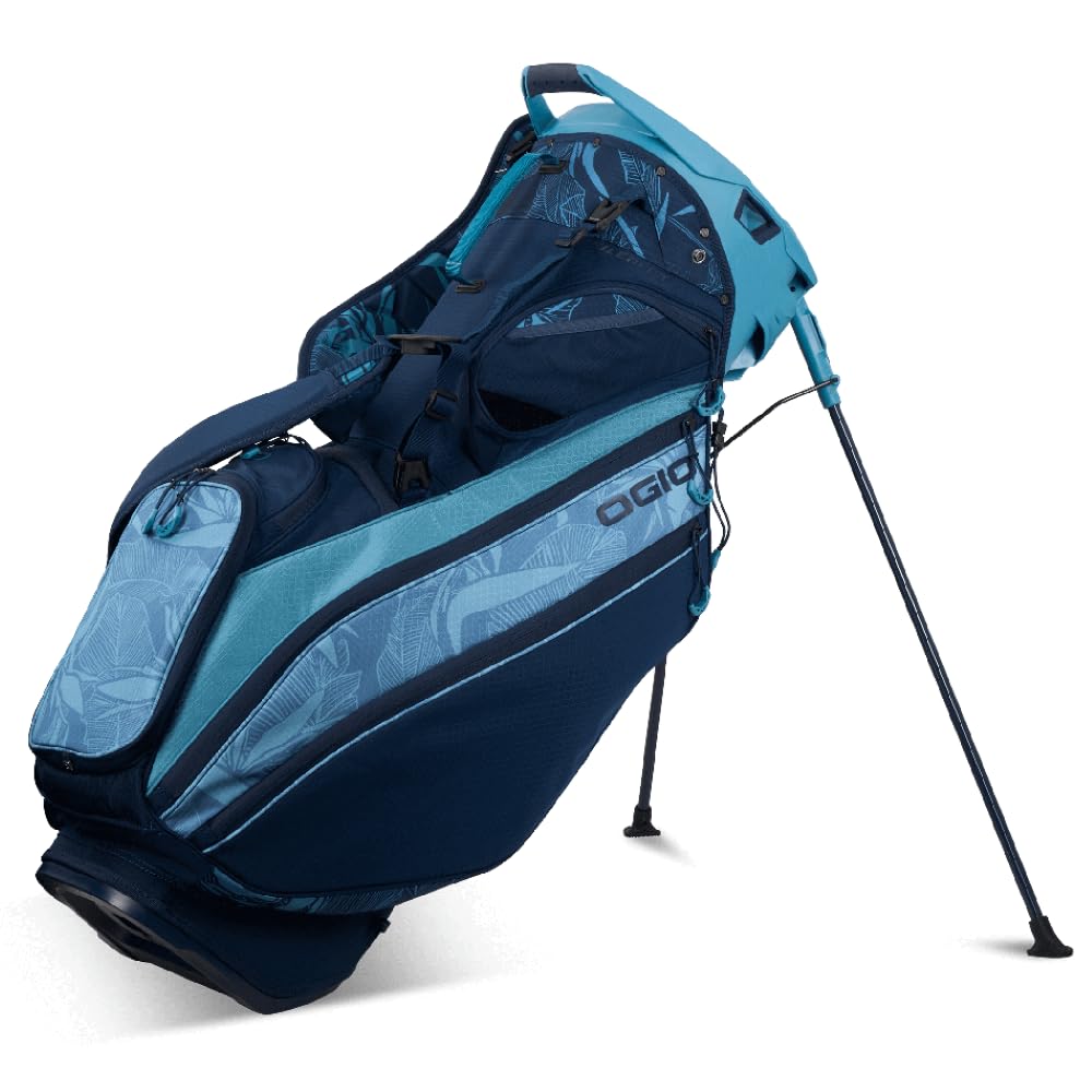 An image of a OGIO 2026 Silencer Hybrid Golf Stand Bag - Paradise on a white background