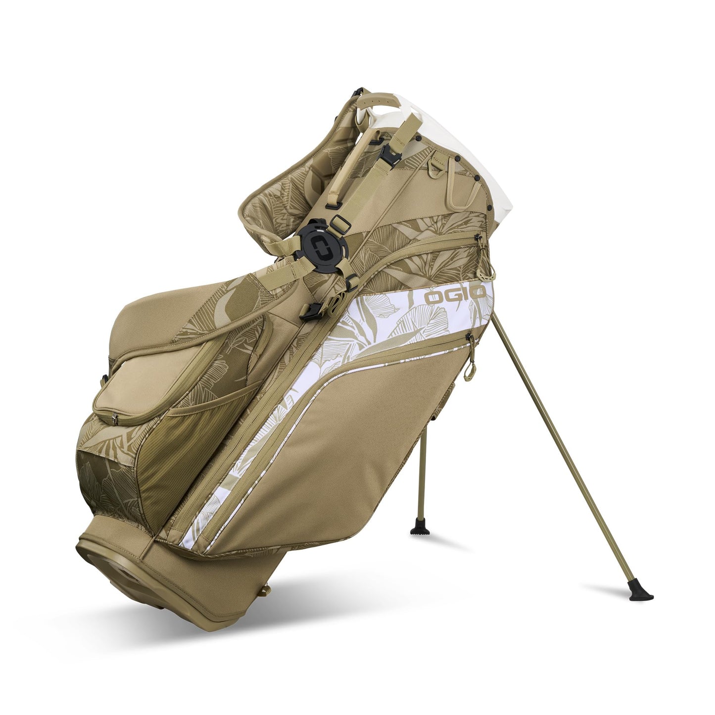 An image of a OGIO 2026 Woode Hybrid Golf Stand Bag - Oasis on a white background