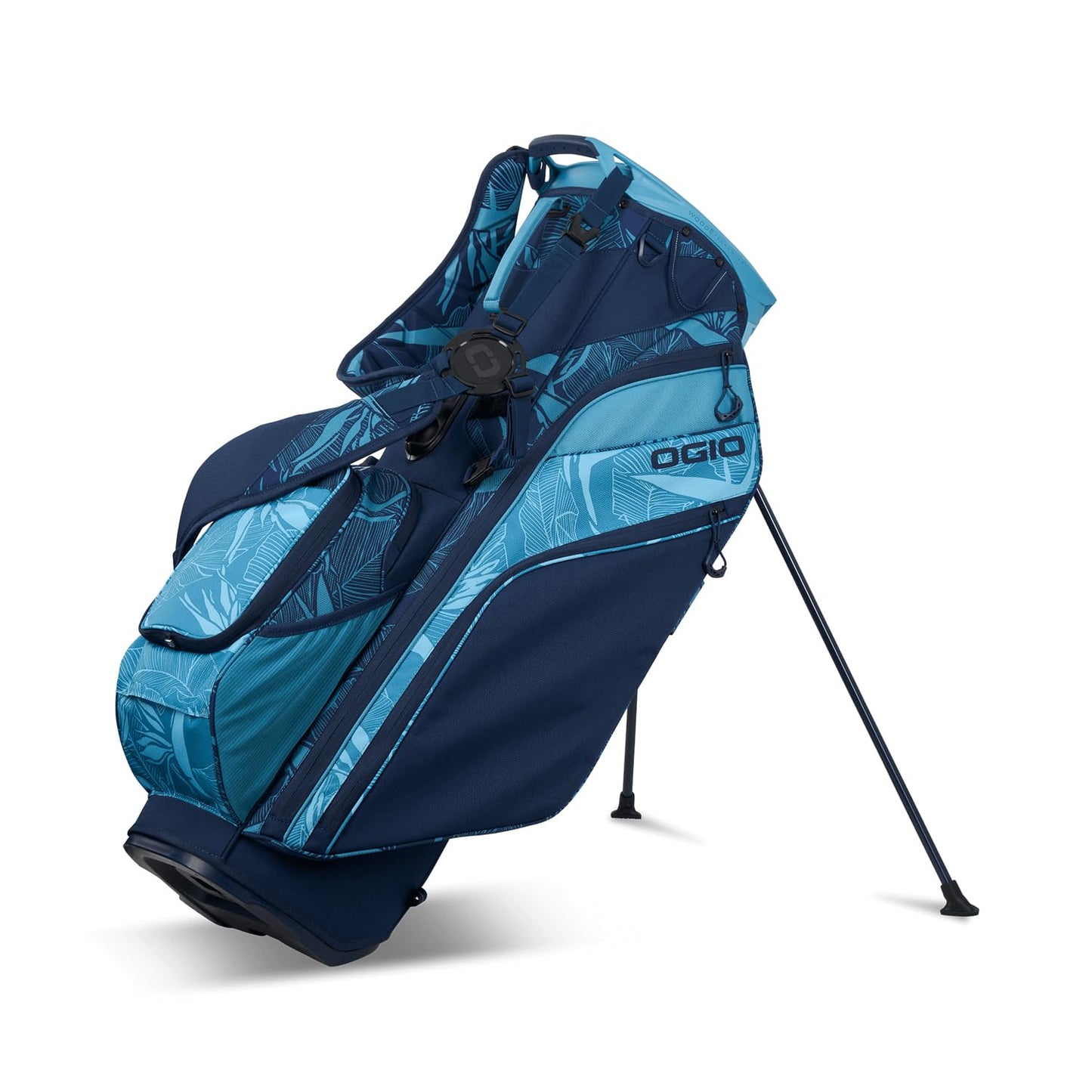 An image of a OGIO 2026 Woode Hybrid Golf Stand Bag - Paradise on a white background