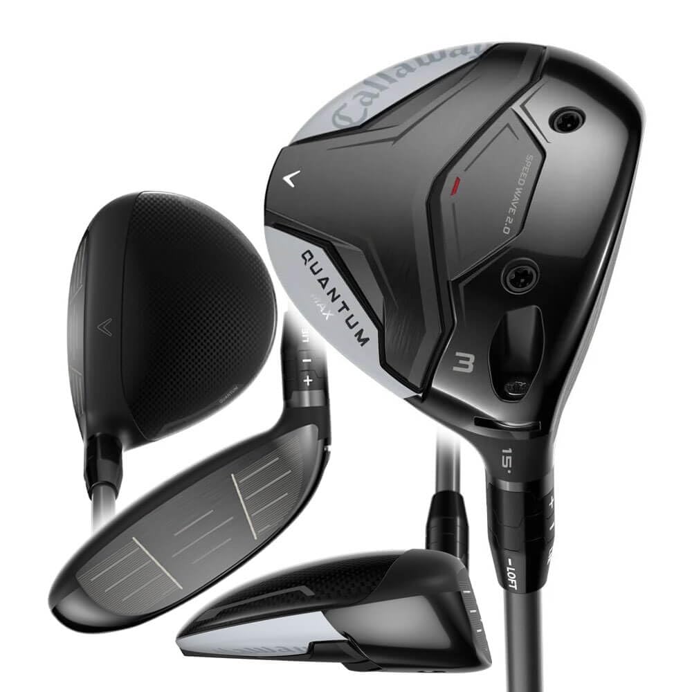 Callaway Quantum Max golf fairway wood on a white background