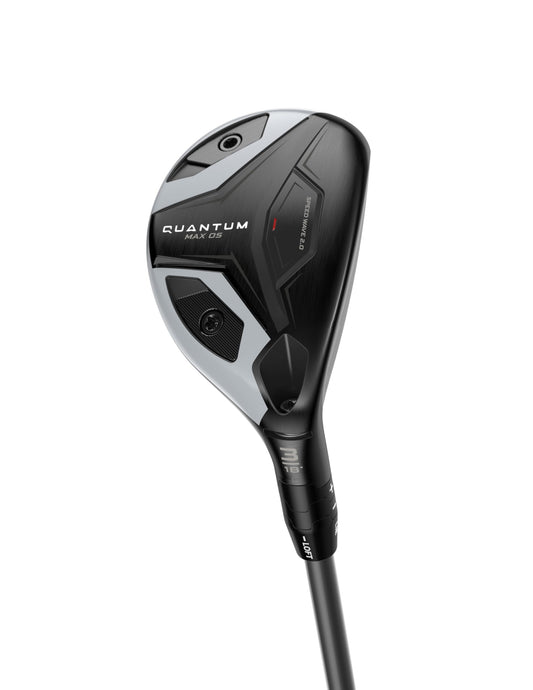 Callaway Quantum Max OS golf hybrid on a white background