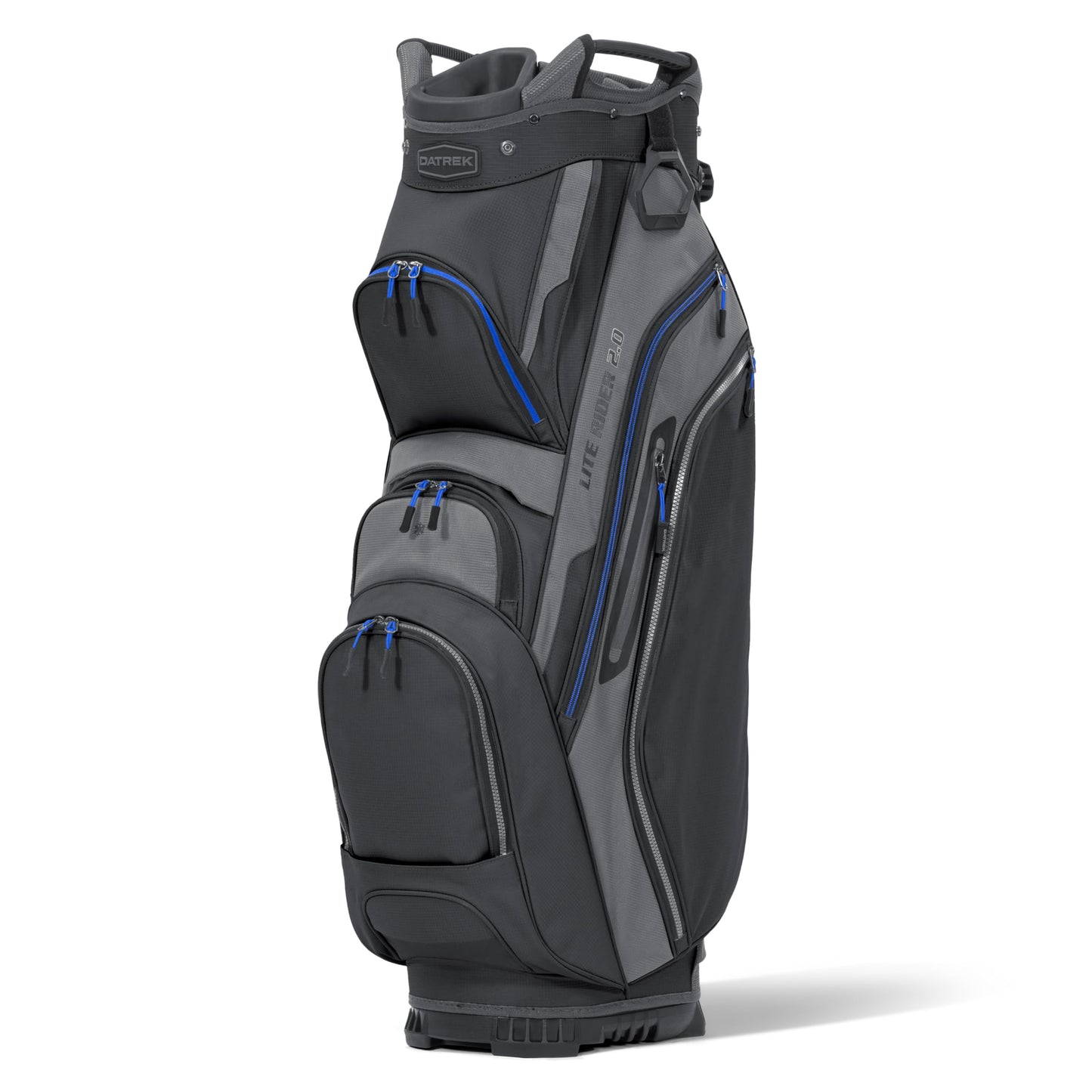 An image of aLite Rider 2.0 Cart Bag - Black/Charcoal/Royal on a white background