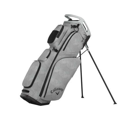 An image of a Callaway 2026 Fairway 14 Golf Stand Bag - Gray / Palm Breeze on a white background