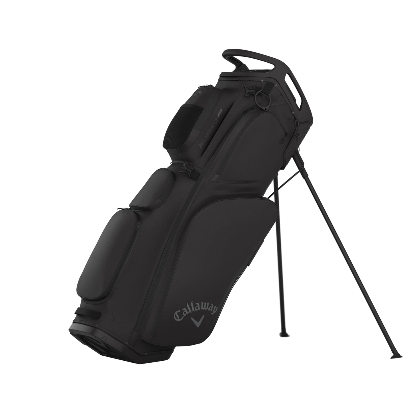 An image of a Callaway 2026 Fairway 14 Golf Stand Bag - Black on a white background