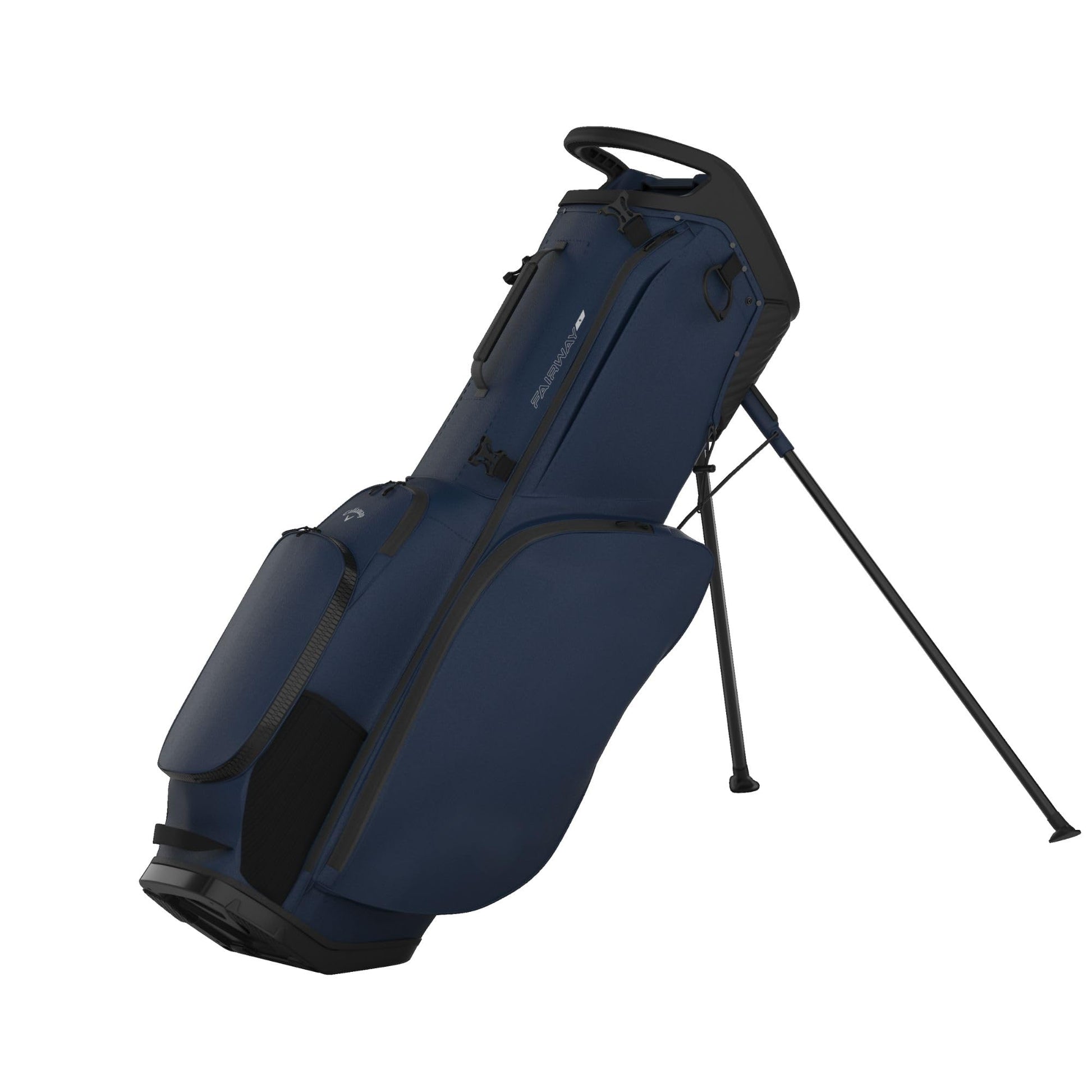 An image of a Callaway 2026 Fairway Plus Golf Stand Bag - Navy on a white background