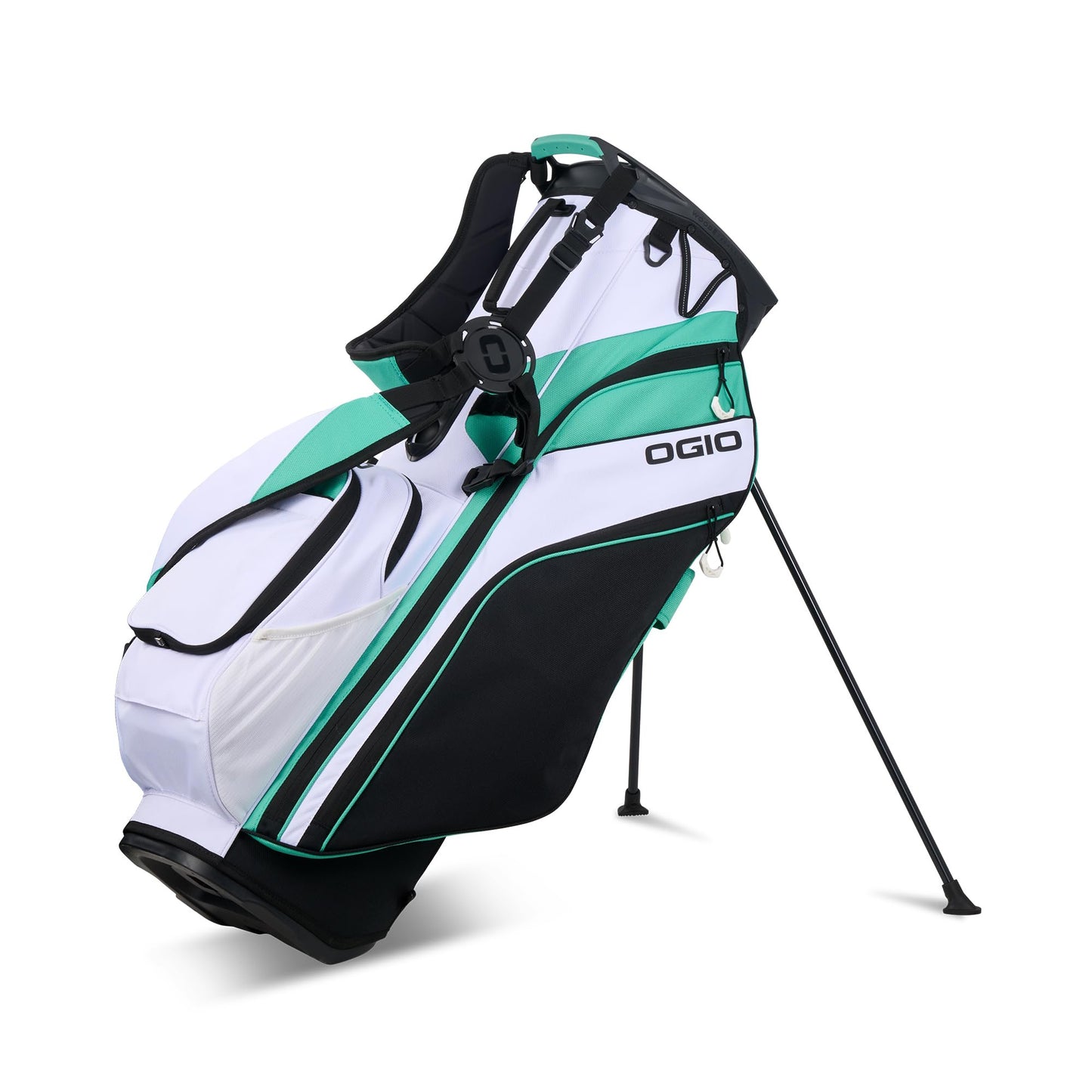 An image of a OGIO 2026 Woode Hybrid Golf Stand Bag - Pin Seeker on a white background