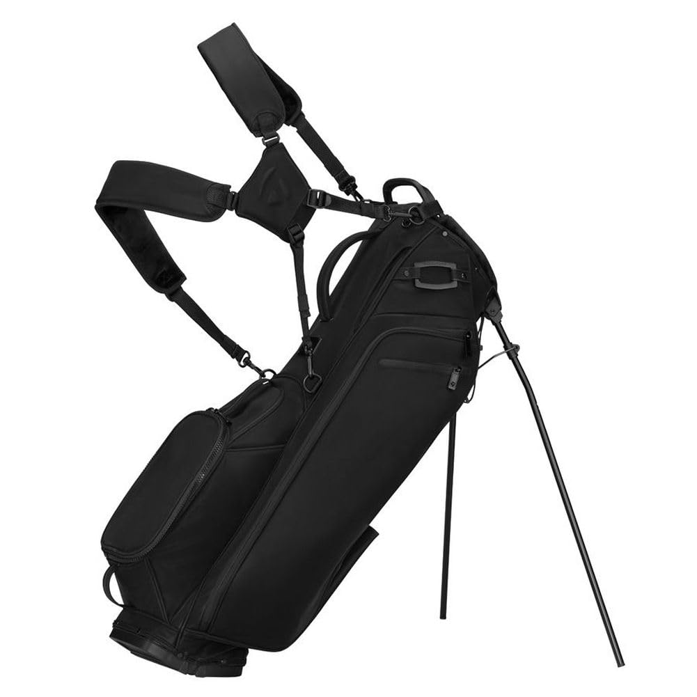 An image of a TaylorMade 2026 Signature M4 Golf Stand Bag  - Black on a white background