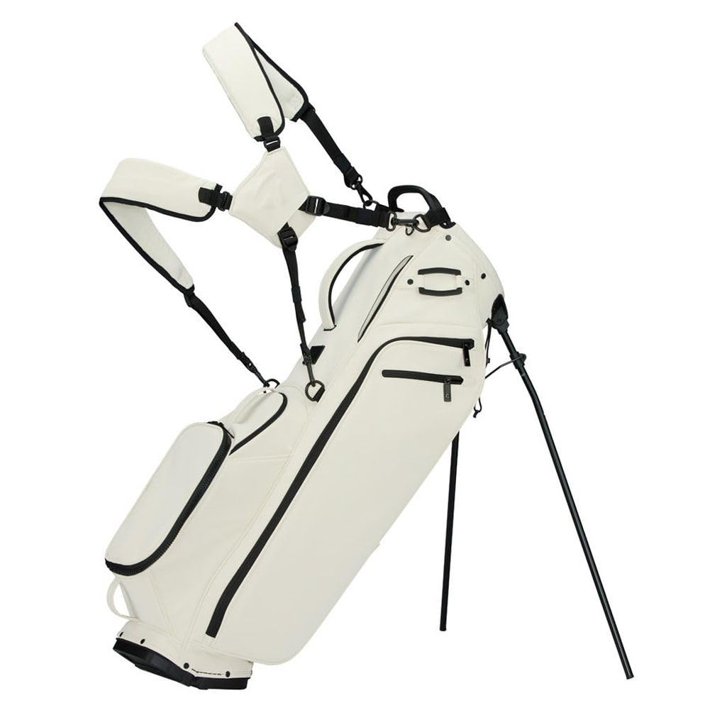 An image of a TaylorMade 2026 Signature M4 Golf Stand Bag  - Ivory on a white background