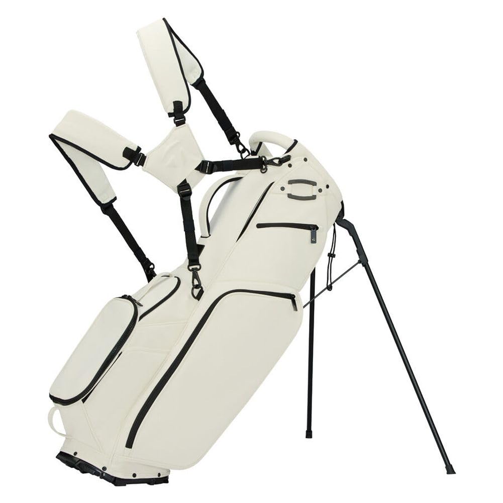 An image of a TaylorMade 2026 Signature L5 Golf Stand Bag  - Ivory on a white background