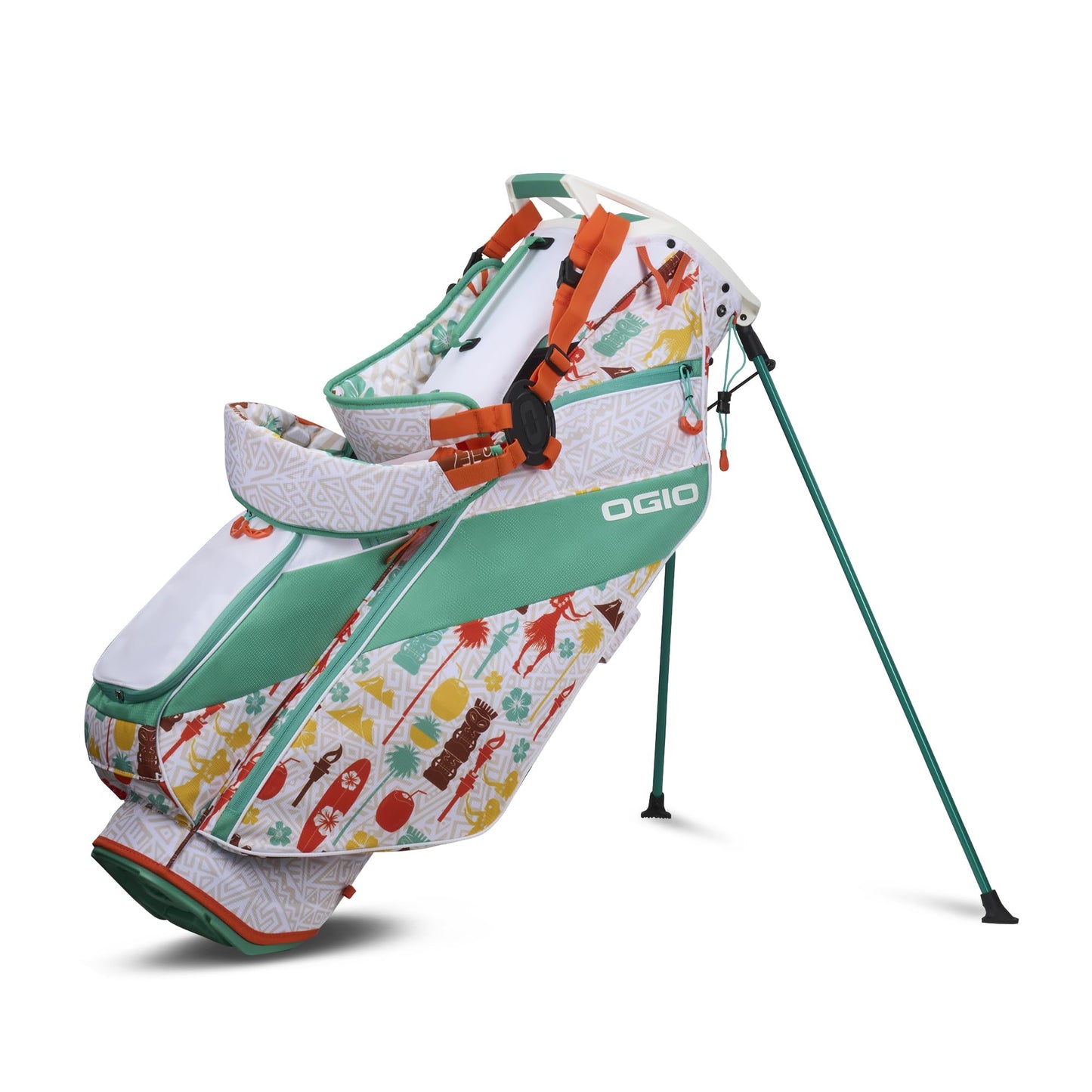An image of a OGIO 2026 Fuse Golf Stand Bag - Luau on a white background