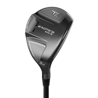 An image of a Tour Edge Exotics Max Hybrid on a white background