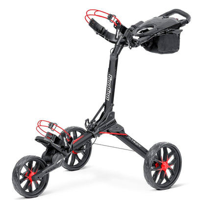 An image of aNitron Push Cart - Black/Red on a white background