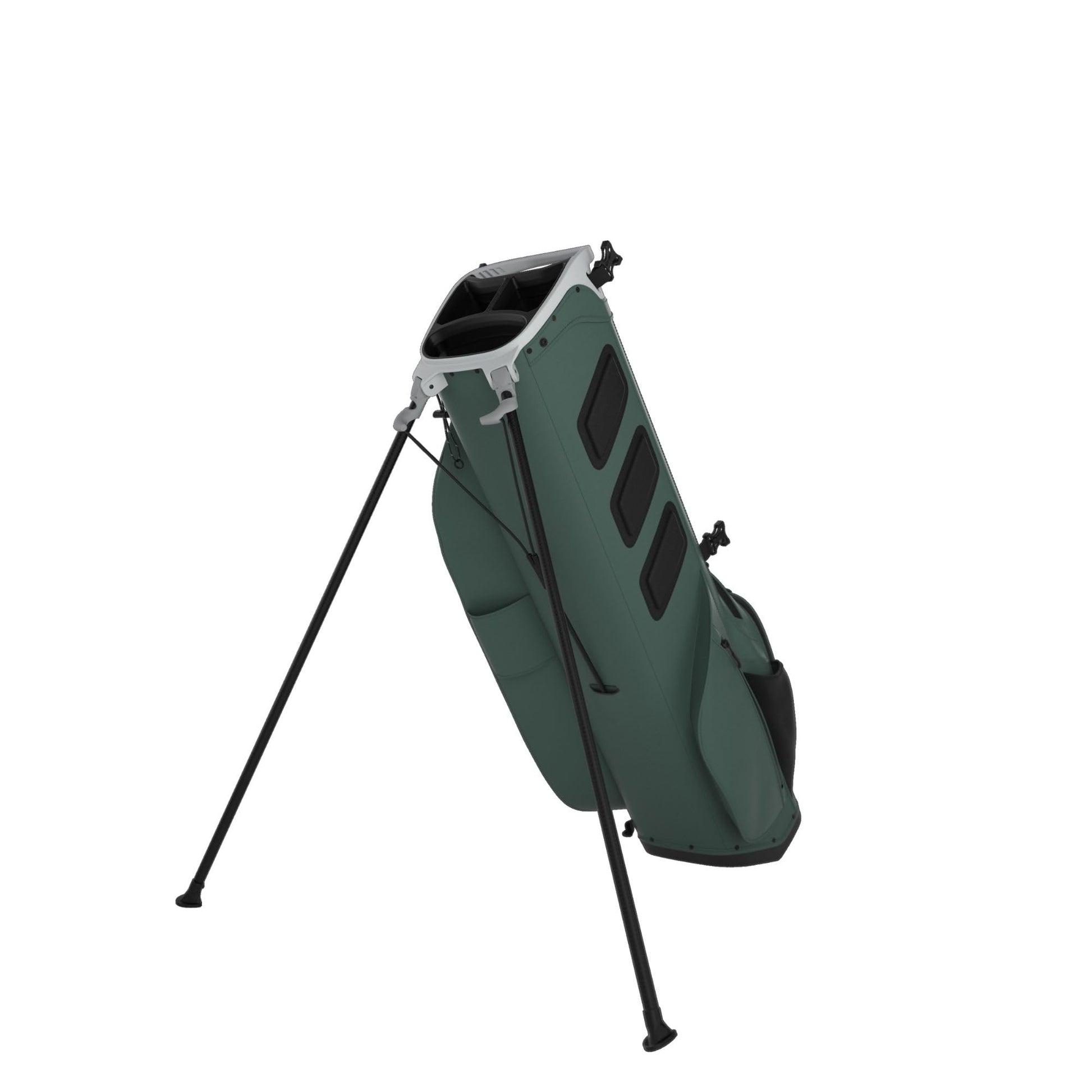 A product image of a Callaway HL Zero L Golf Stand Bag - Pine / Silver on a white background