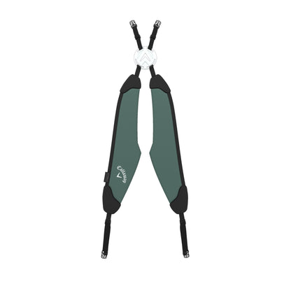 A product image of a Callaway HL Zero L Golf Stand Bag - Pine / Silver on a white background