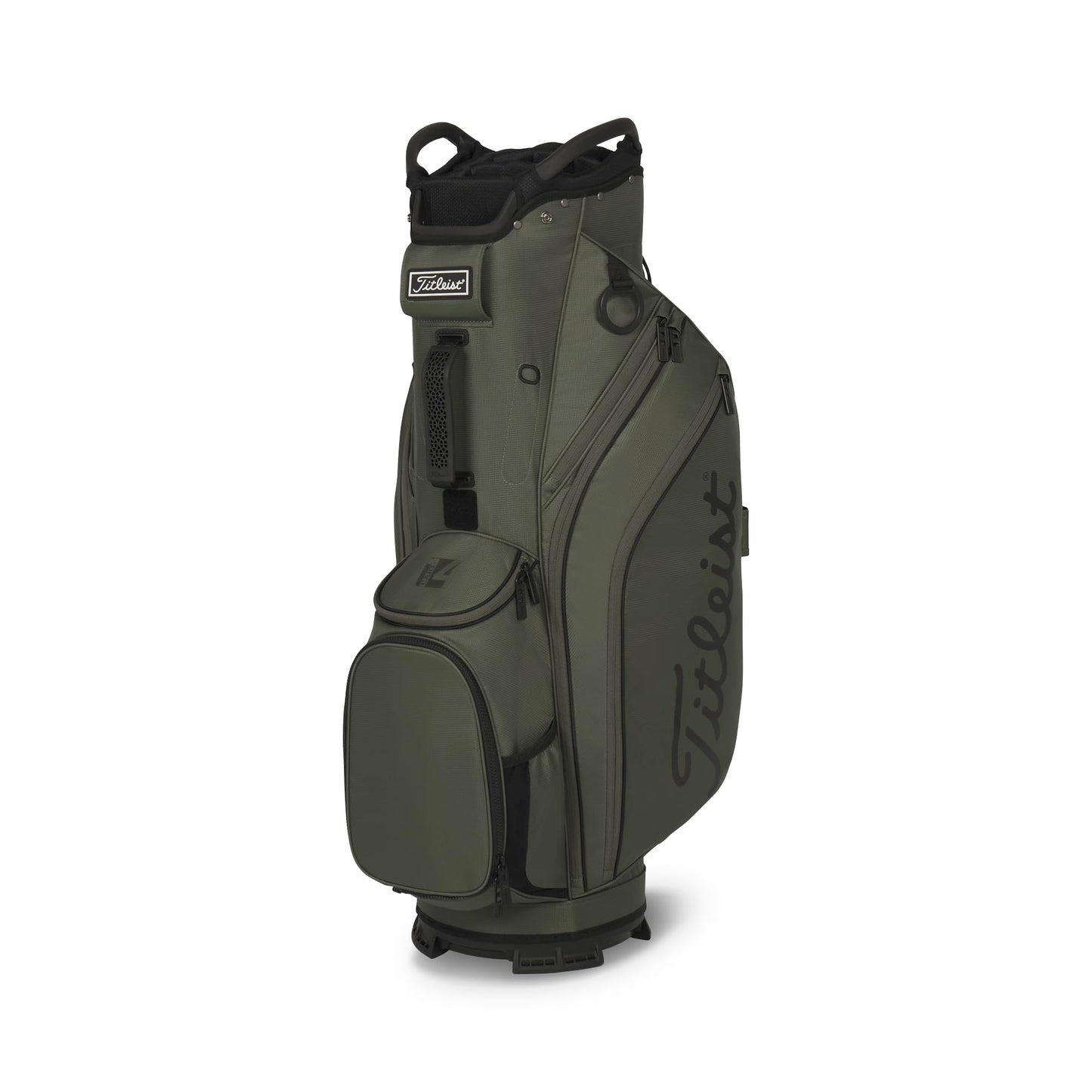 A product image of a Titleist Cart 14 Cart Bag - Cypress / Black / Black on a white background