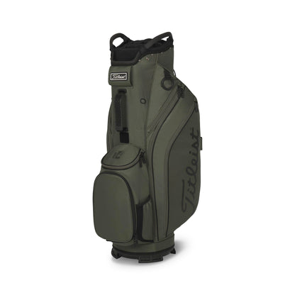A product image of a Titleist Cart 14 Cart Bag - Cypress / Black / Black on a white background