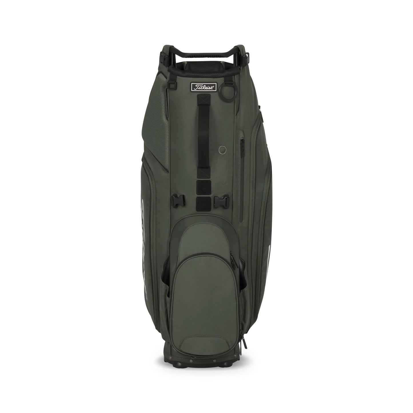 A product image of a Titleist Hybrid 14 Stand Bag - Cypress / Black / White on a white background