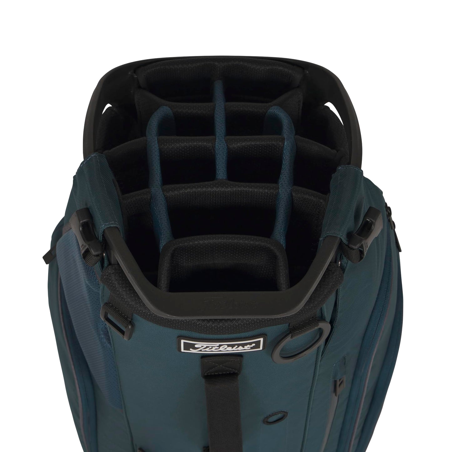 A product image of a Titleist Hybrid 14 Stand Bag - Monterey / Graphite / Black on a white background