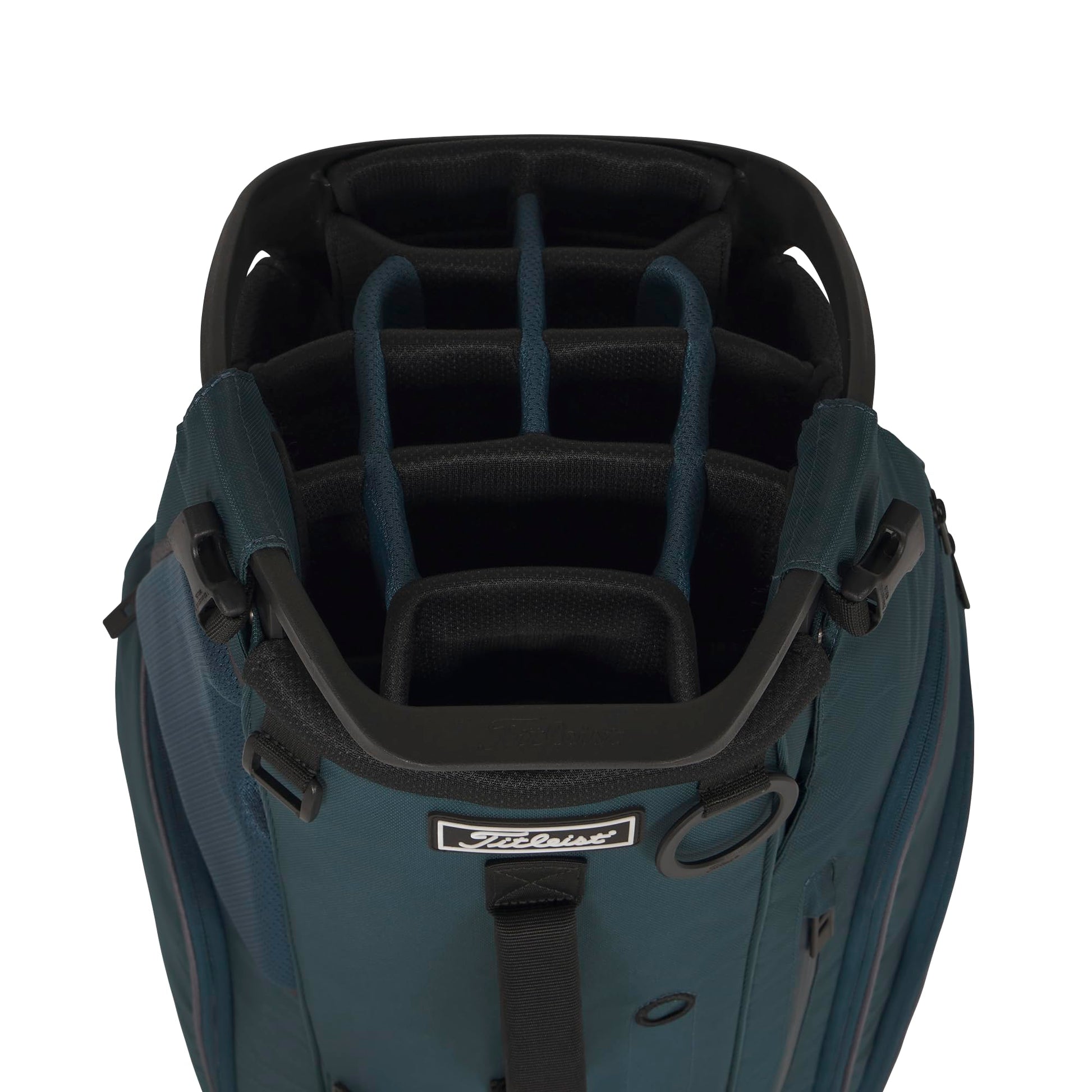 A product image of a Titleist Hybrid 14 Stand Bag - Monterey / Graphite / Black on a white background