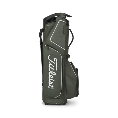 A product image of a Titleist Hybrid 5 Stand Bag - Cypress / Black / White on a white background
