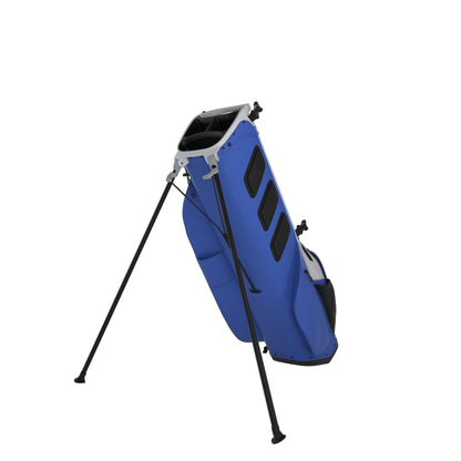 A product image of a Callaway HL Zero L Golf Stand Bag - Silver / Neptune on a white background