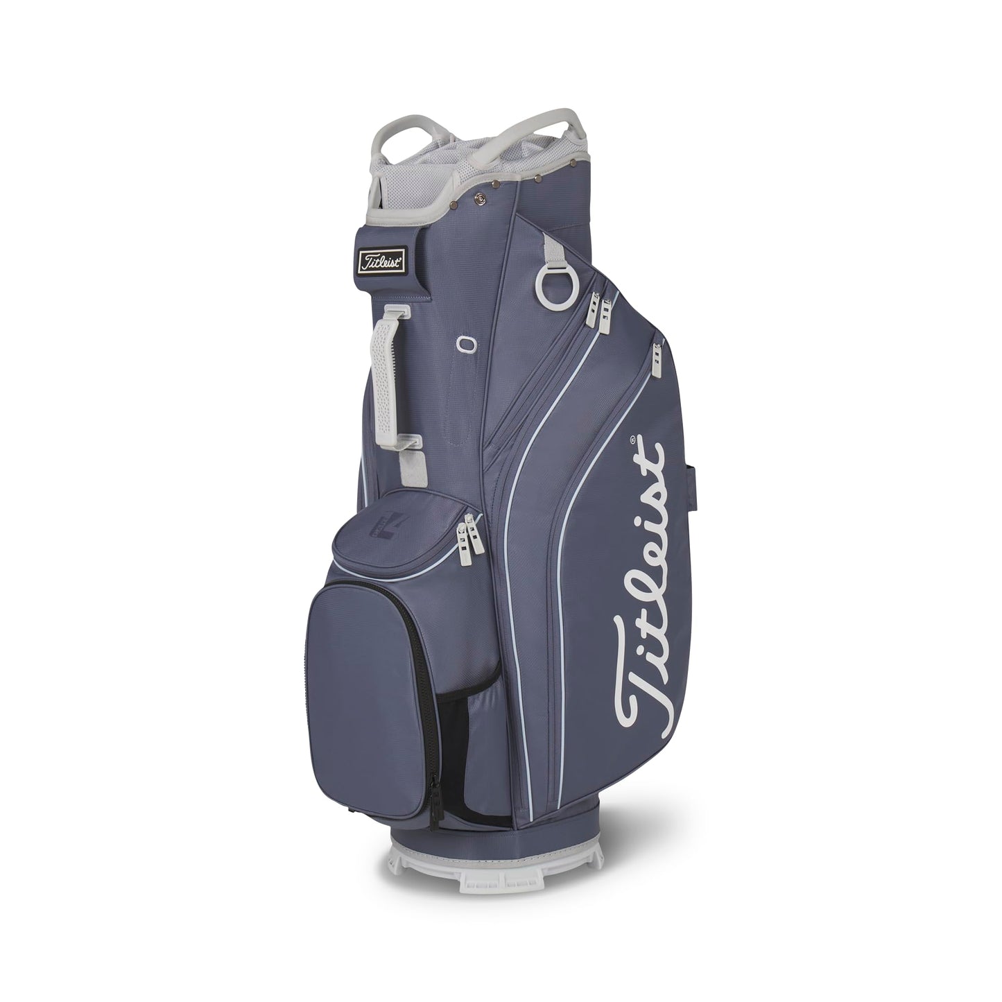 A product image of a Titleist Cart 14 Cart Bag - Washed Indigo / Blue Bird / White on a white background