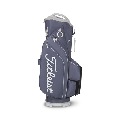 A product image of a Titleist Cart 14 Cart Bag - Washed Indigo / Blue Bird / White on a white background