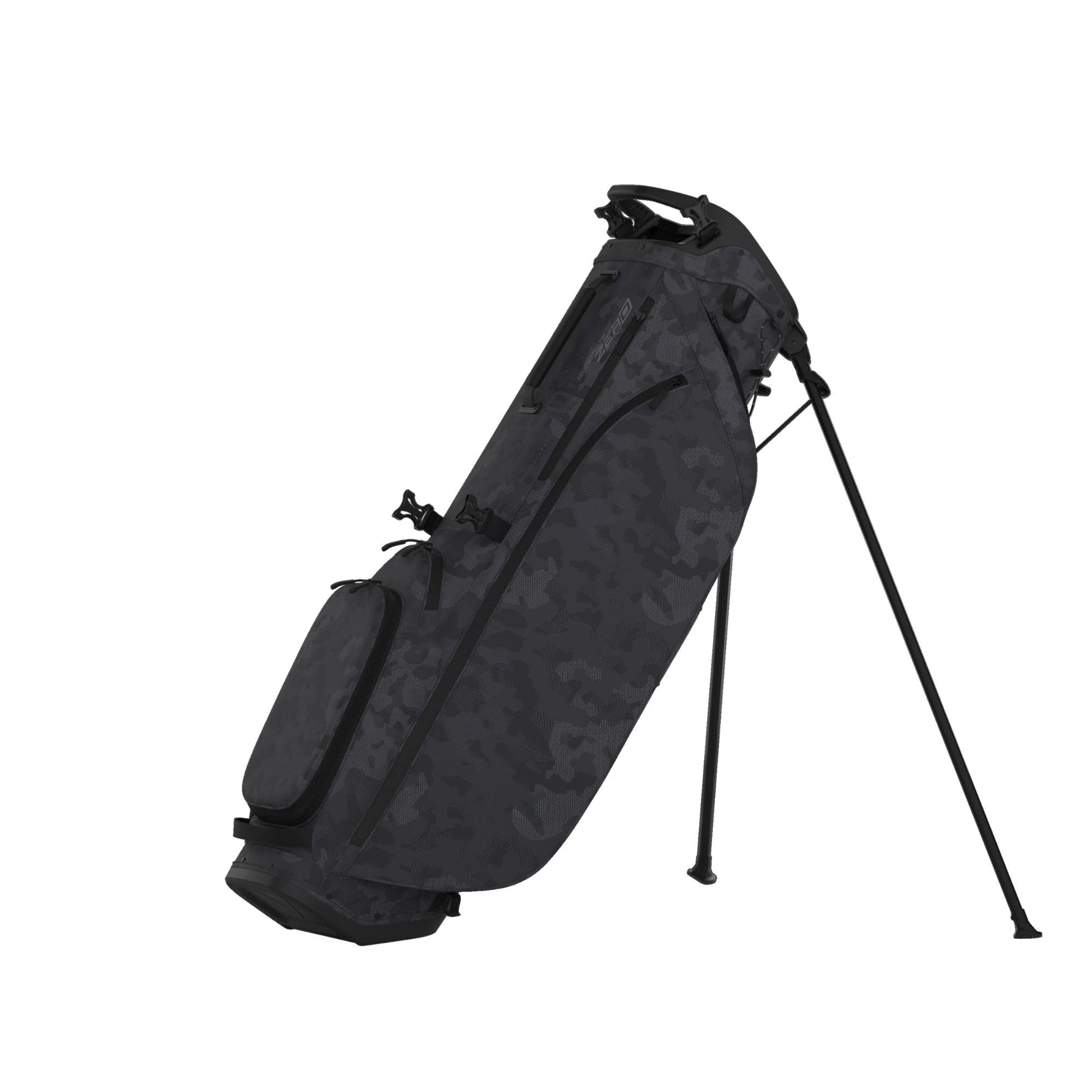 A product image of a Callaway HL Zero L Golf Stand Bag - Black / Field Camo on a white background