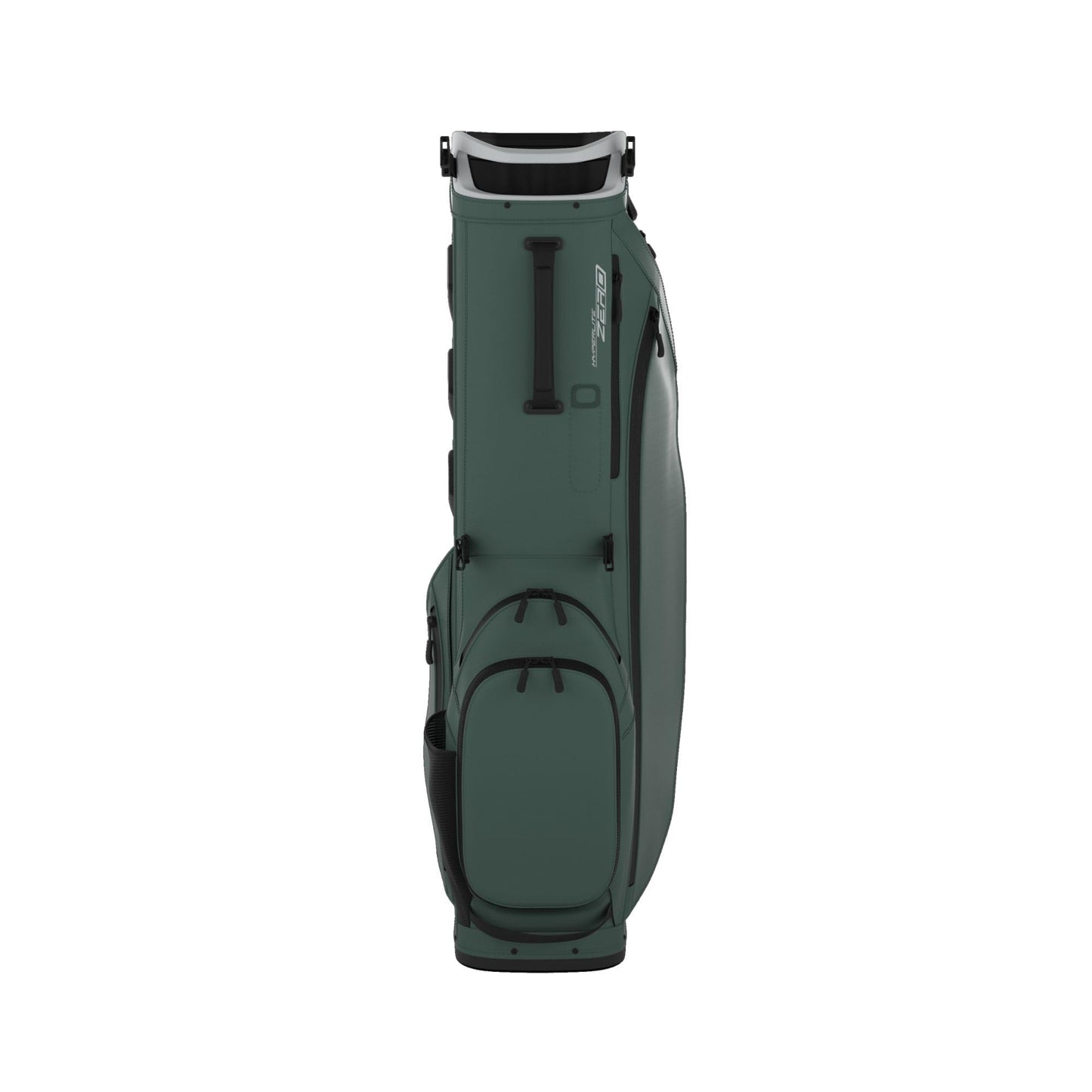 A product image of a Callaway HL Zero L Golf Stand Bag - Pine / Silver on a white background