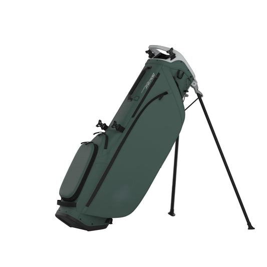 A product image of a Callaway HL Zero L Golf Stand Bag - Pine / Silver on a white background