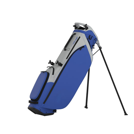 A product image of a Callaway HL Zero L Golf Stand Bag - Silver / Neptune on a white background