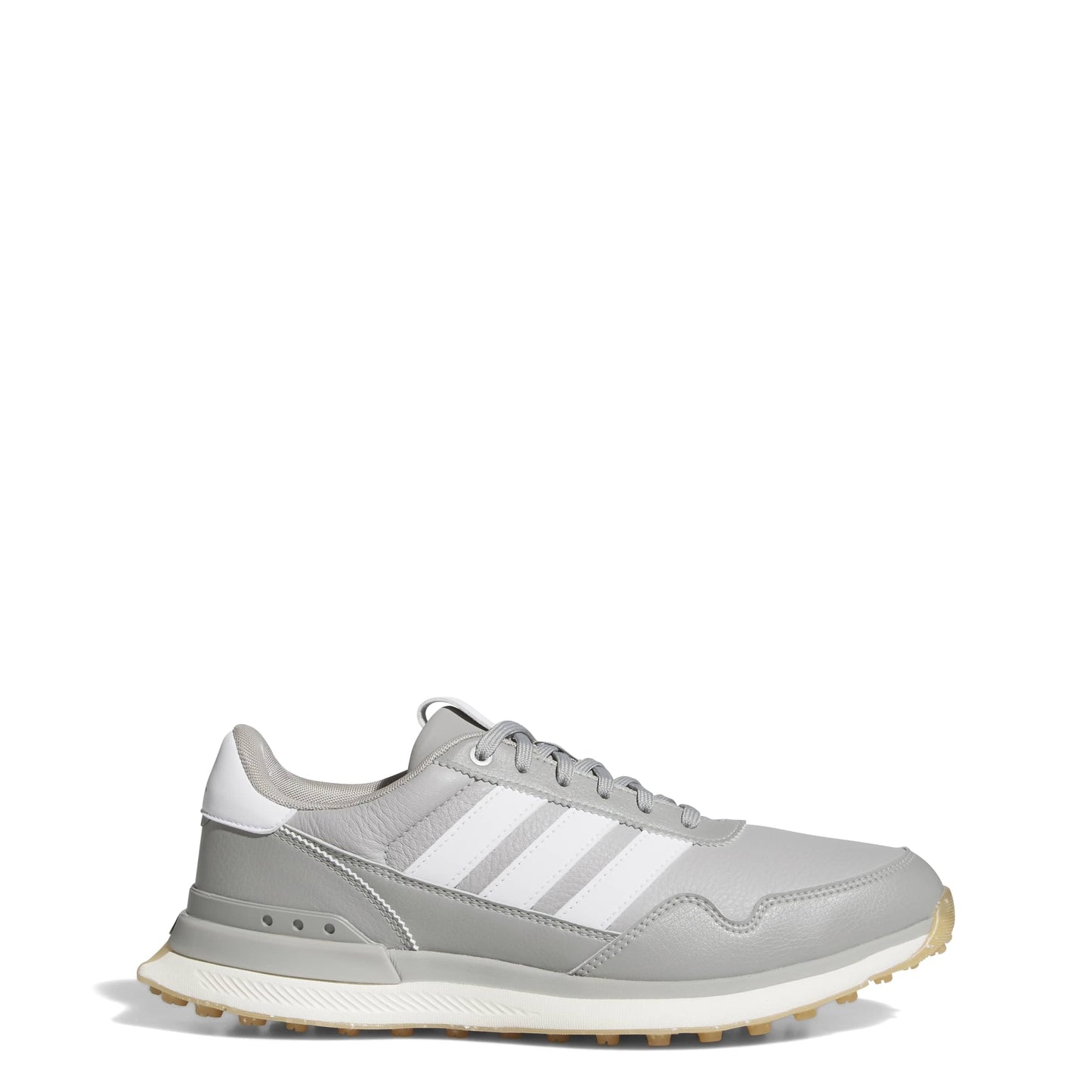 An image of a Adidas S2G 26 Leather Golf Shoes - Grey/White/MGSOGR on a white background