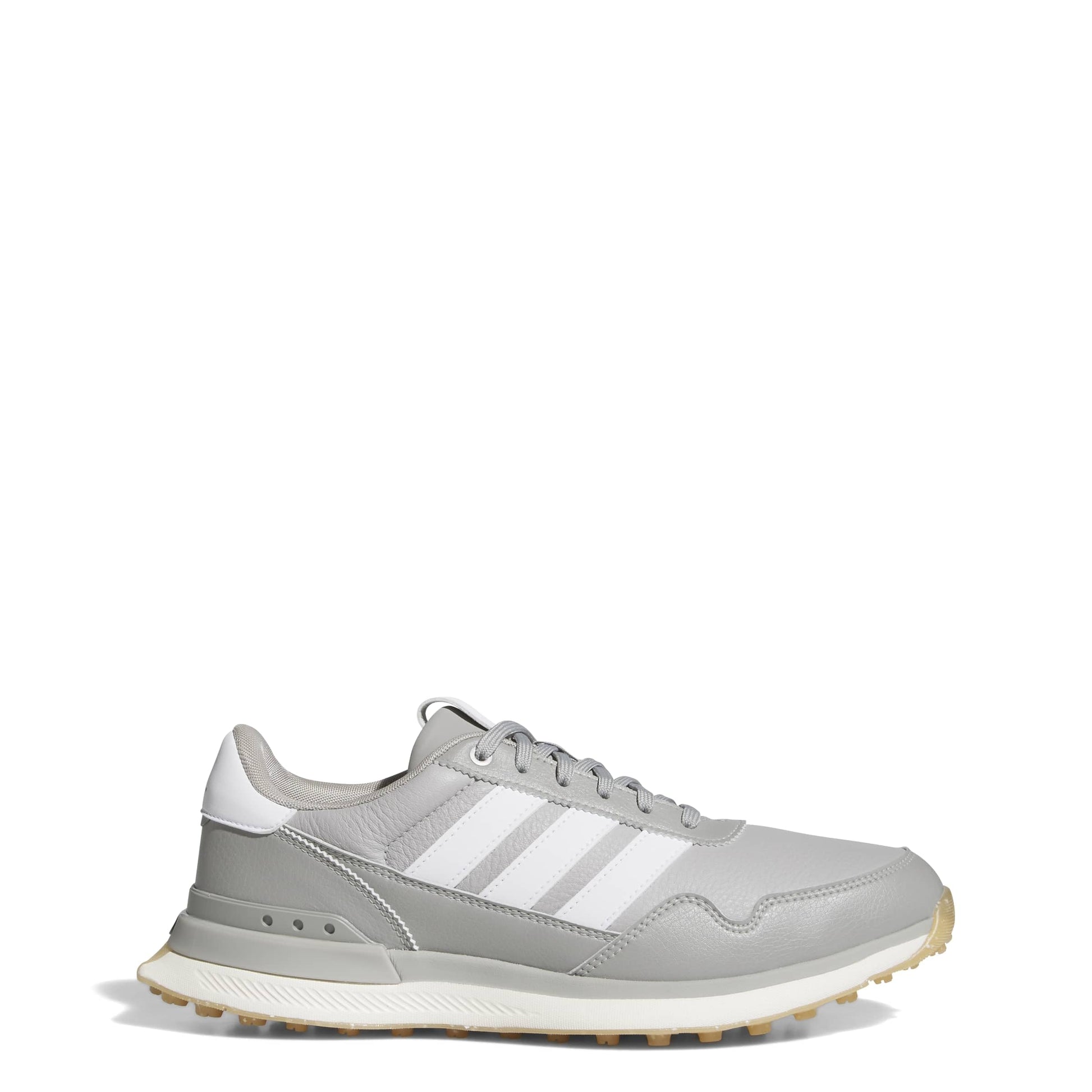 An image of a Adidas S2G 26 Leather Golf Shoes - Grey/White/MGSOGR on a white background