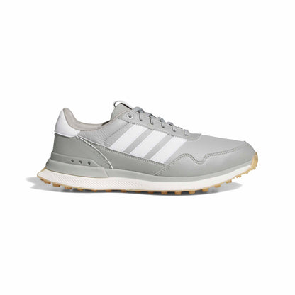 An image of a Adidas S2G 26 Leather Golf Shoes - Grey/White/MGSOGR on a white background