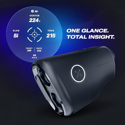A product image of a Captain Pro Connected GPS Rangefinder on a white background