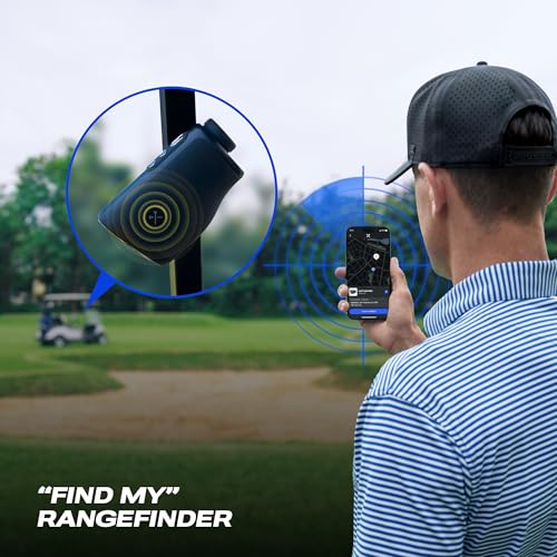 A product image of a Captain Pro Connected GPS Rangefinder on a white background