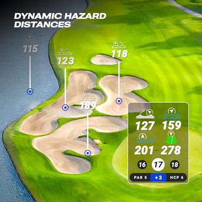 A product image of a Player Pro Touchscreen GPS Golf Speaker on a white background
