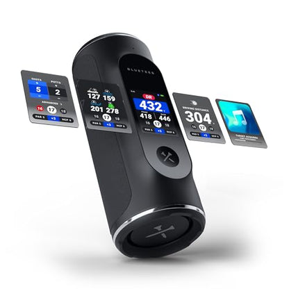 A product image of a Player Pro Touchscreen GPS Golf Speaker on a white background