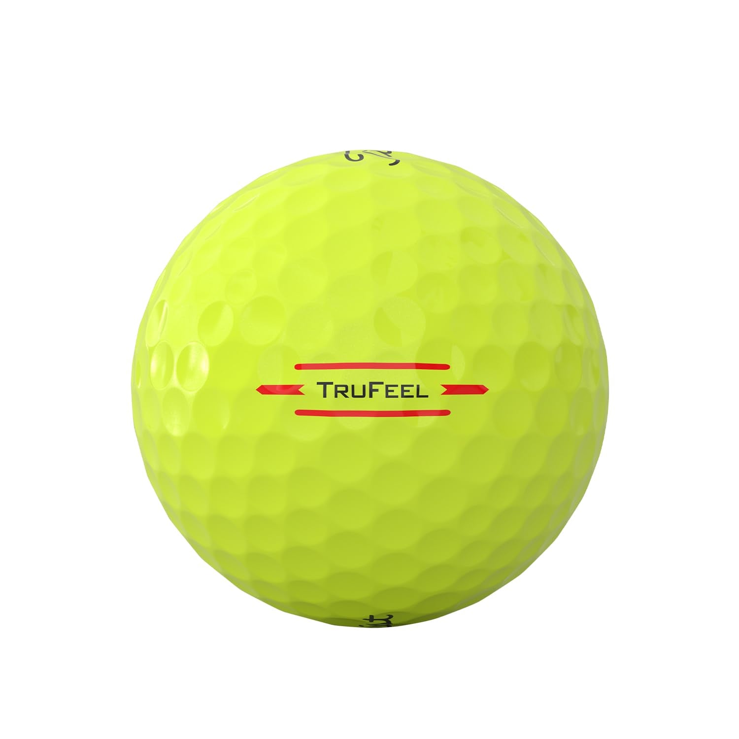 An image of aTitleist TruFeel Yellow on a white background